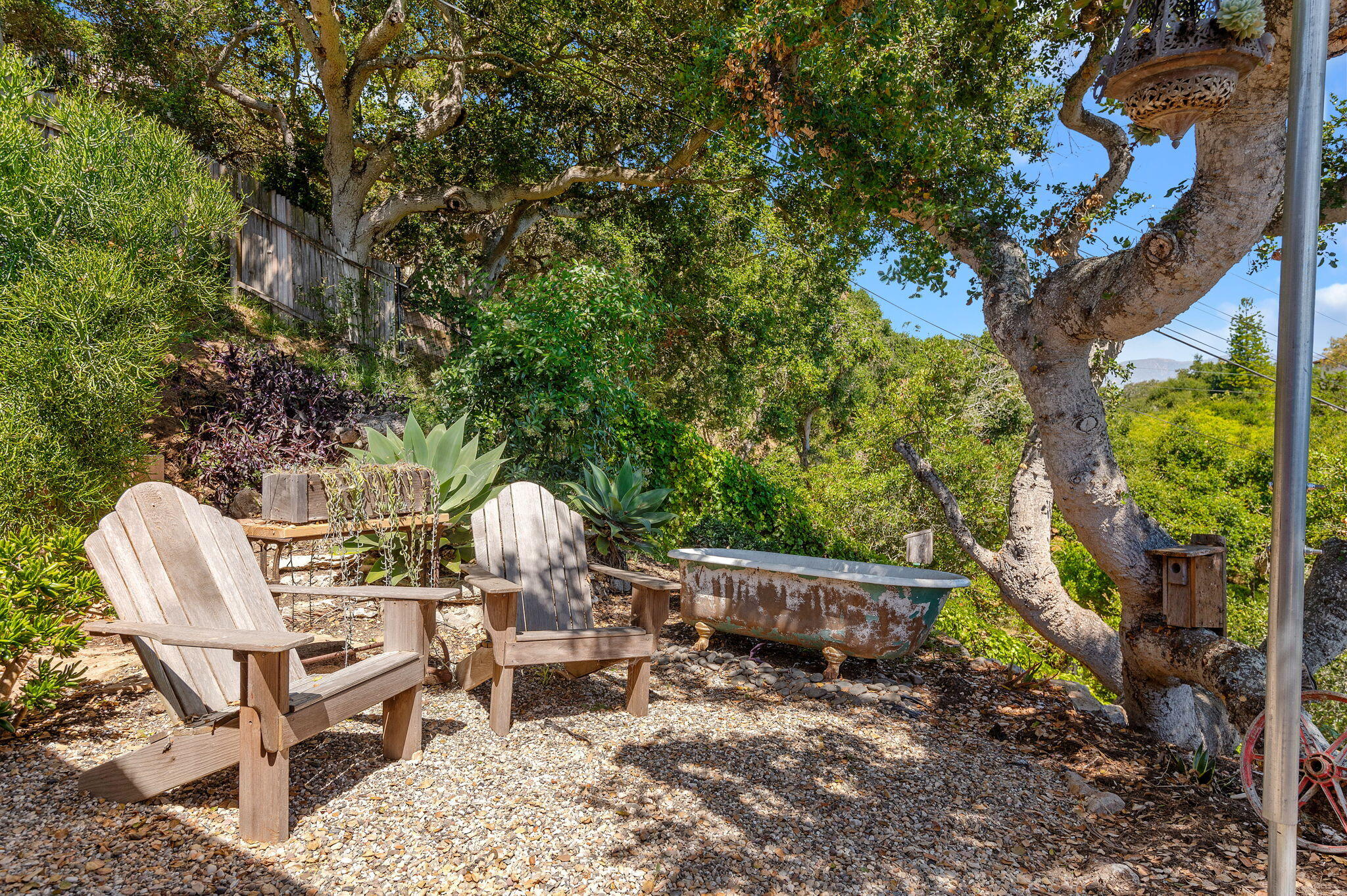 Undisclosed Address Santa Barbara, CA 93109 - Photo 29 of 30 a view of backyard with furniture and garden