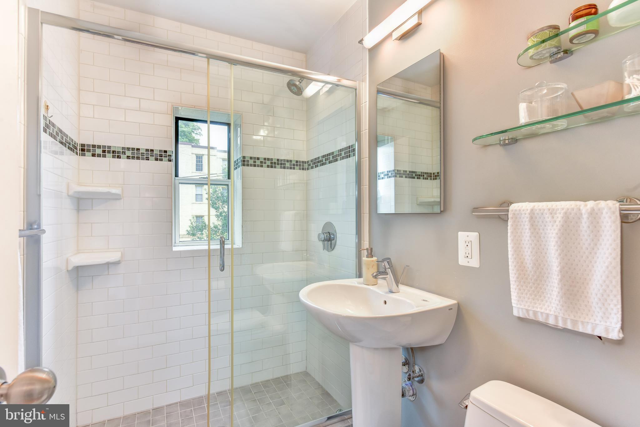 4100 W Street Northwest, Unit 510 Washington, DC 20007 - Photo 10 of 22 a bathroom with a sink toilet and shower