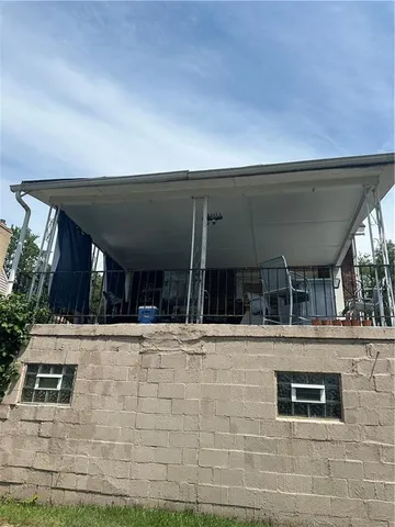 a view of a entryway door front of house