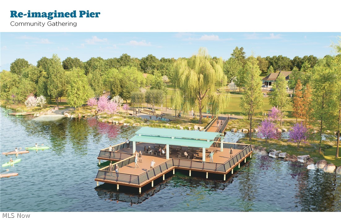 766 River Run Road Aurora, OH 44202 - Photo 4 of 49 Aurora Park Vision Plan rendering of the re-imagined Pier of Phase 1