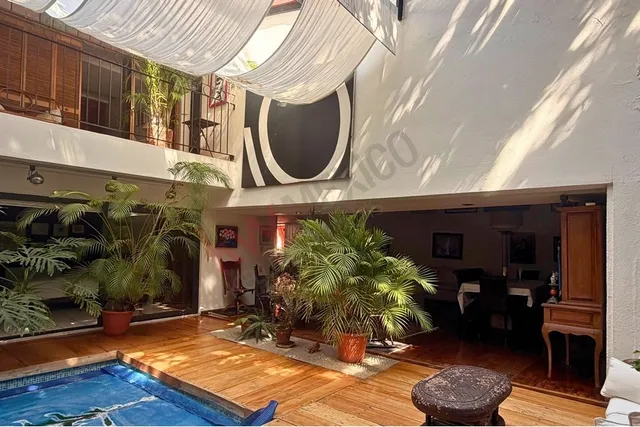 a room with lots of potted plants and a fireplace