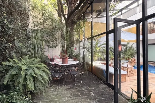 a view of a outdoor space with seating area