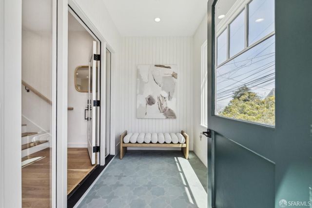 view of living room with wooden floor