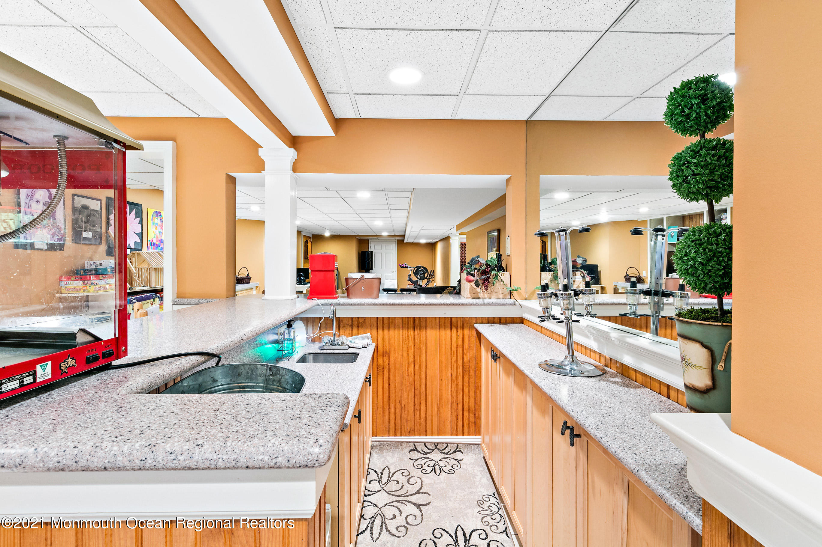 5 Post Road Rumson, NJ 07760 - Photo 45 of 67 a kitchen with lots of counter top space and wooden floor