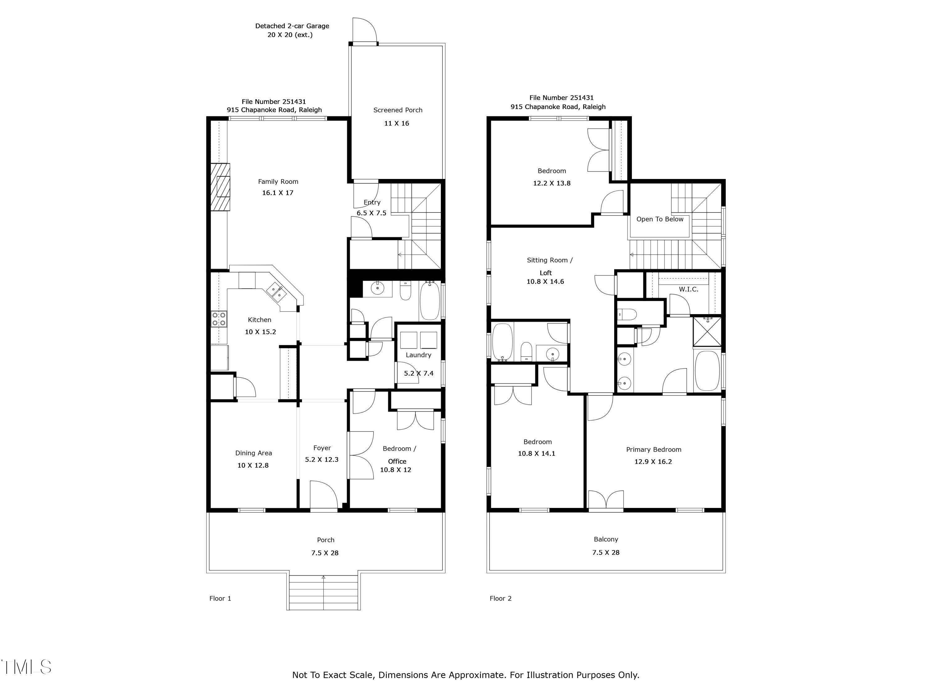 915 Chapanoke Road Raleigh, NC 27603 - Photo 42 of 42 251431 floorplan