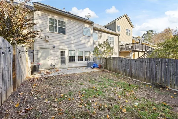 a backyard of a house