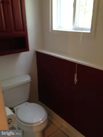 a white toilet sitting next to a window