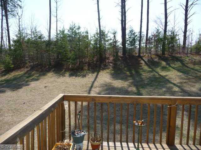 6907 Channel Forest Road Belews Creek, NC 27009 - Photo 13 of 14 View. Peaceful, quiet views from your deck ... no house behind you. Start a garden and enjoy it from your deck!