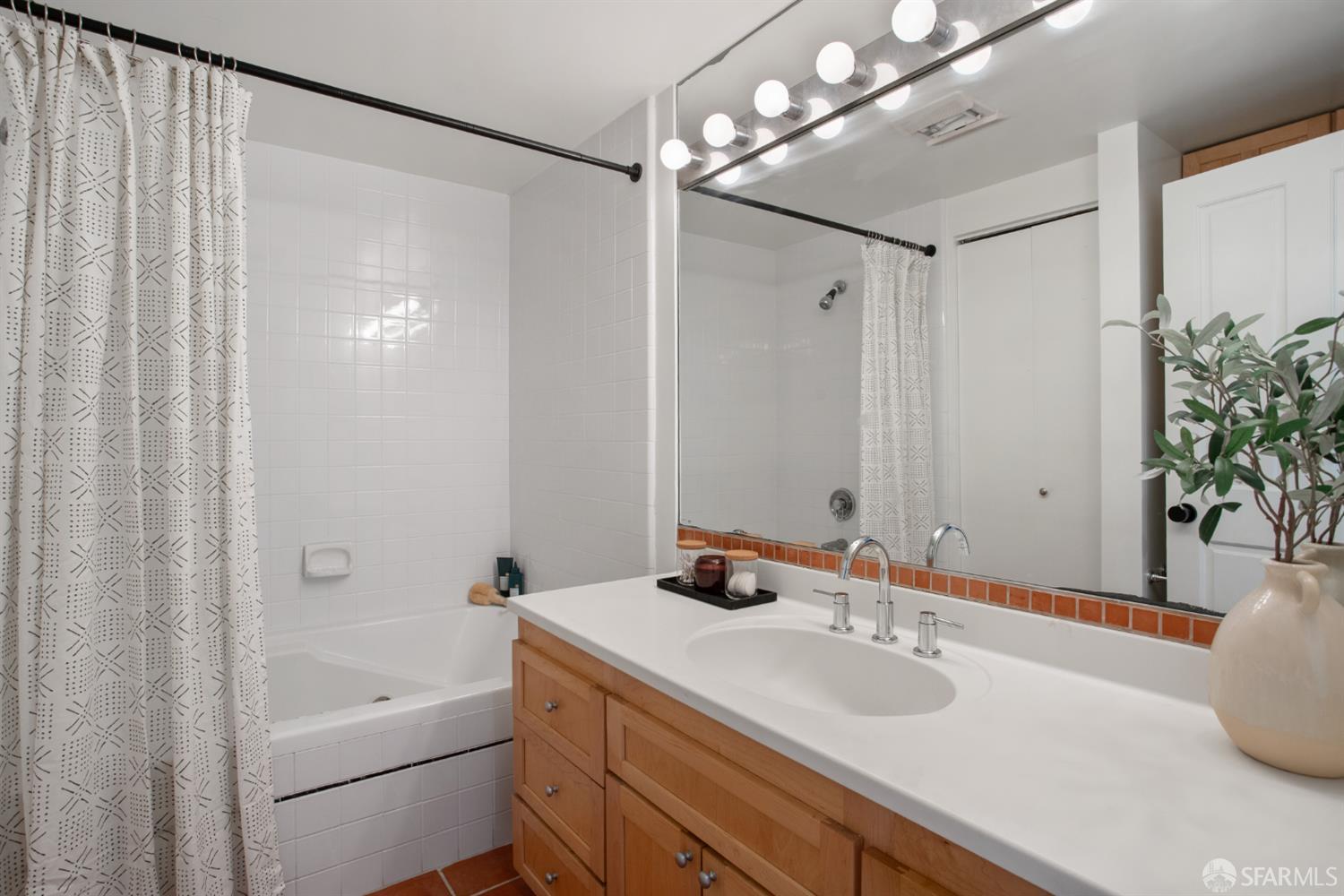 251 Ripley Street San Francisco, CA 94110 - Photo 10 of 39 a bathroom with a sink double vanity mirror and shower