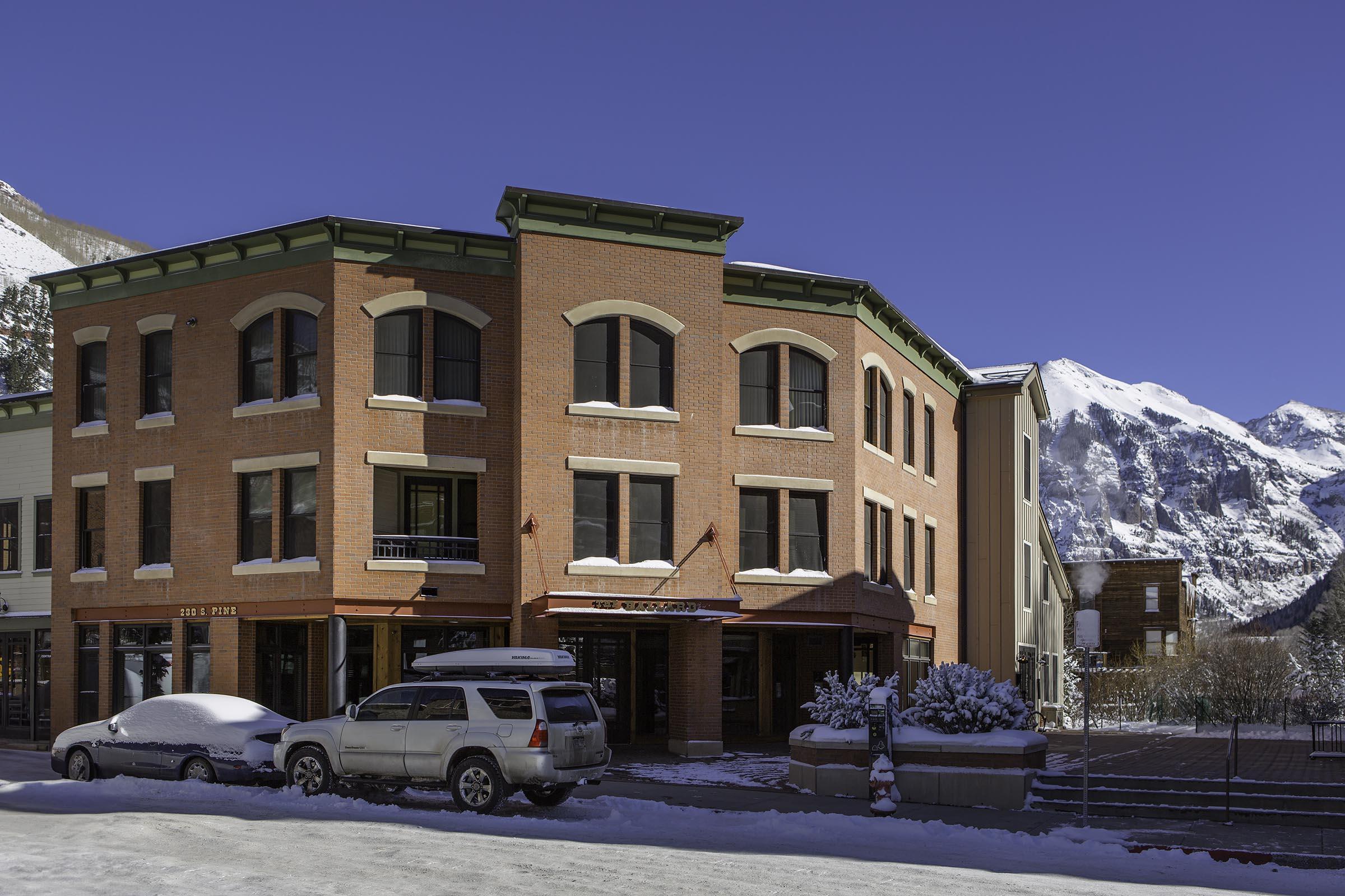 230 South Pine Street, Unit R 102 Telluride, CO 81435 - Photo 2 of 14 a front view of a building with street view