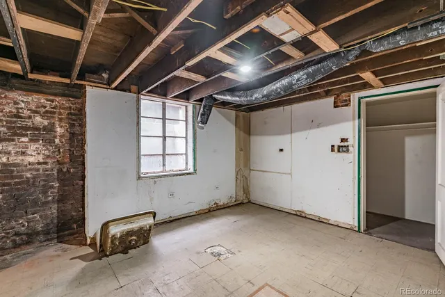 a view of storage and utility room