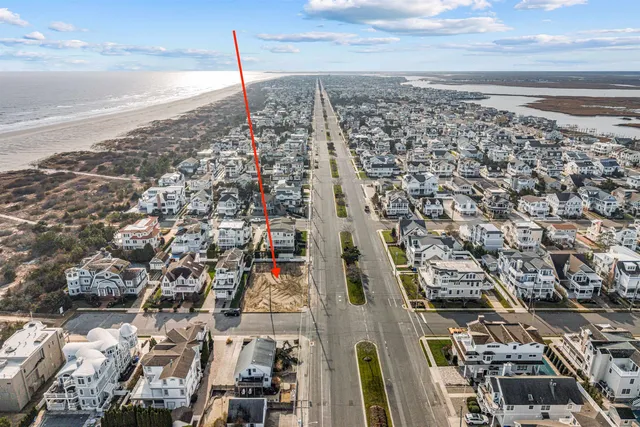 a city view with nearby beach