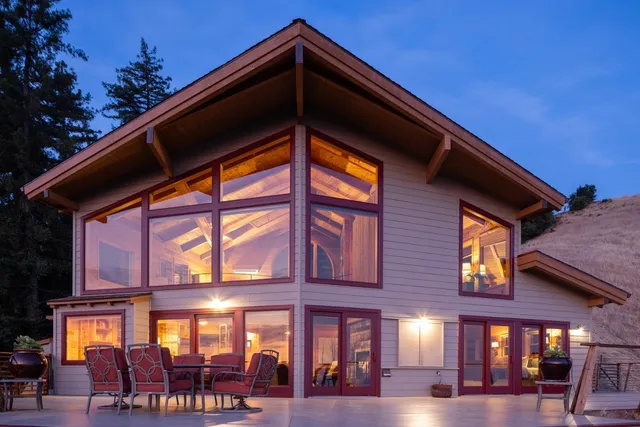 a front view of a building