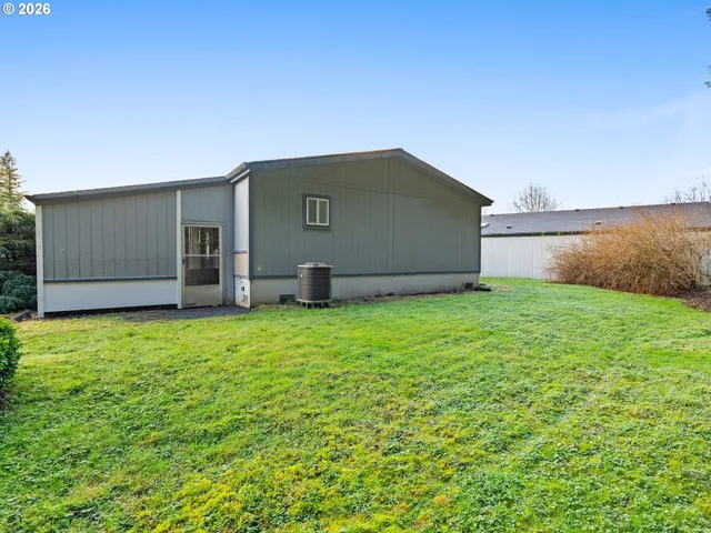 a backyard of a house