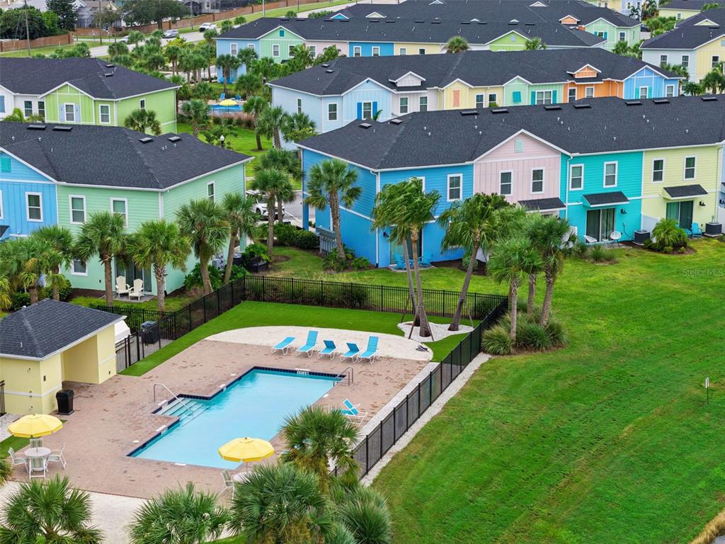 2949 Caribbean Soul Drive Kissimmee, FL 34747 - Photo 44 of 88 an aerial view of residential houses with yard and green space