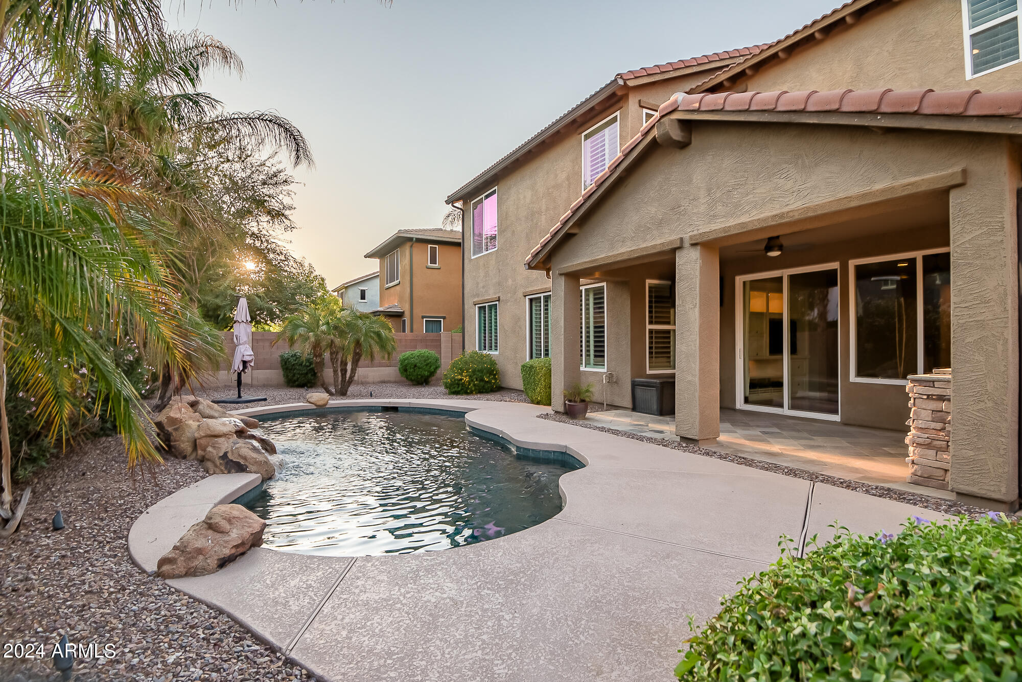 3561 East Weather Vane Road Gilbert, AZ 85296 - Photo 21 of 62 Pavered decking around pool
