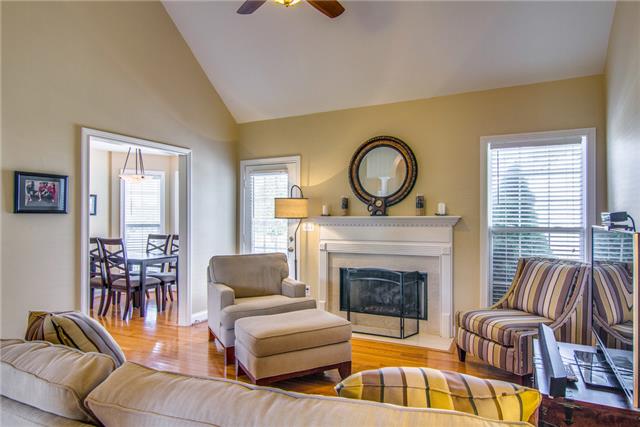 2062 Prescott Way Spring Hill, TN 37174 - Photo 3 of 20 The spacious great room has a vaulted ceiling and handsome fireplace.