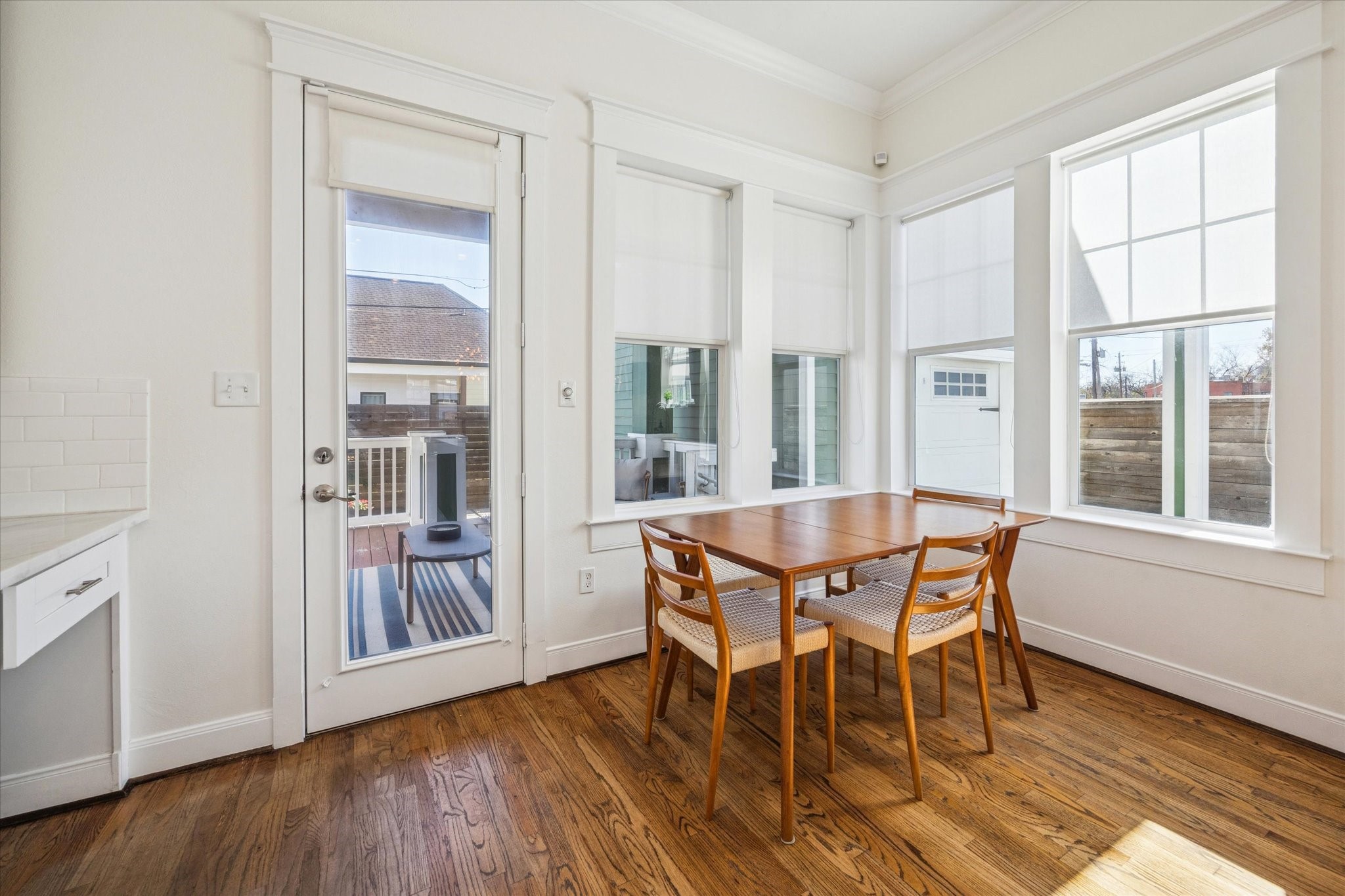 304 Walton Street Houston, TX 77009 - Photo 13 of 28 Great view of the backyard area and patio deck where you can enjoy time grilling or just hanging outside on those nice days.