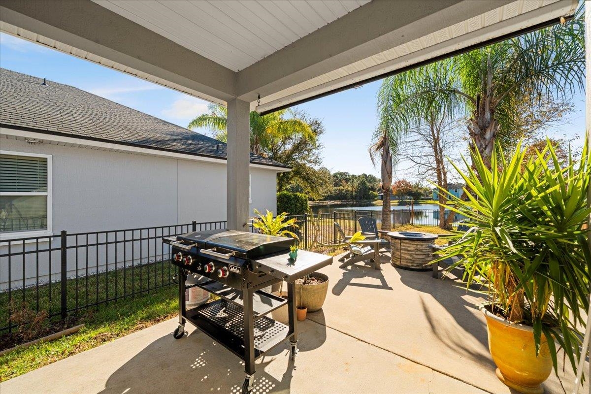 30 Levante Way St. Augustine, FL 32086 - Photo 31 of 40 a view of a balcony with lake view and a potted plant