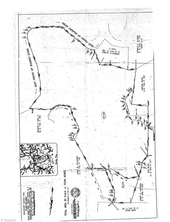 40.6-acres Wiles Ridge Road Hays, NC 28635 - Photo 13 of 18 SURVEY OF THE ENTIRE 69.63 ACRES