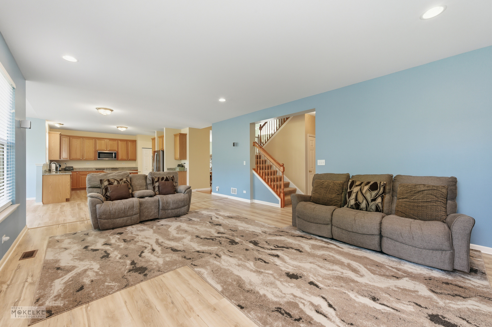 621 Mansfield Way Oswego, IL 60543 - Photo 11 of 37 a living room with furniture and a couch