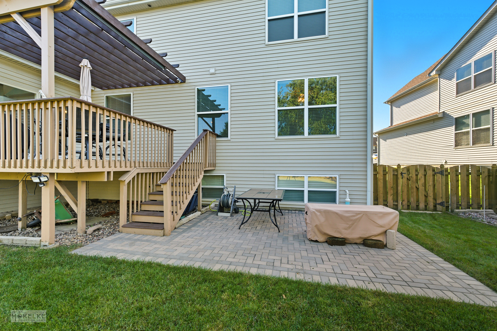 621 Mansfield Way Oswego, IL 60543 - Photo 25 of 37 a backyard of a house with seating space