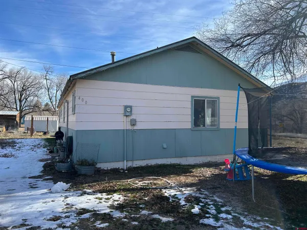 a backyard of a house