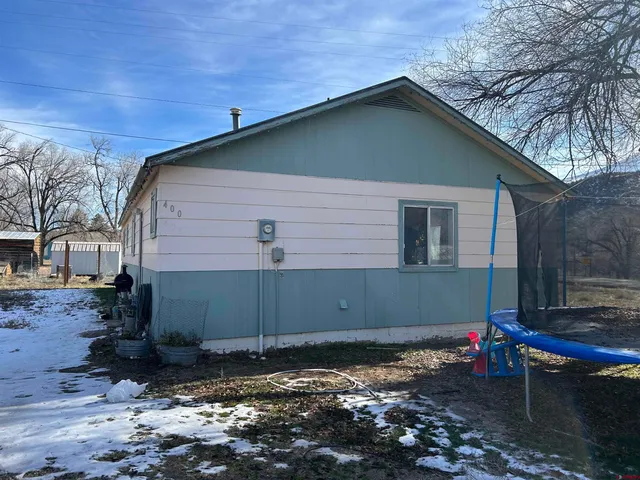 a backyard of a house