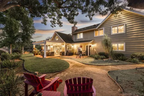 a building outdoor space with seating space