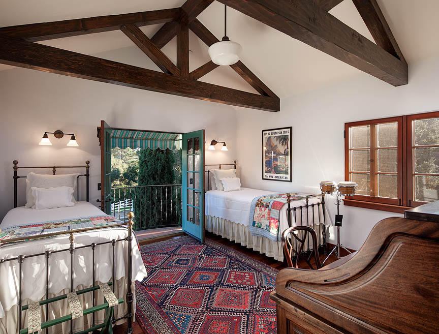 695 Via Hierba Santa Barbara, CA 93110 - Photo 15 of 29 a bedroom with a bed and a large window