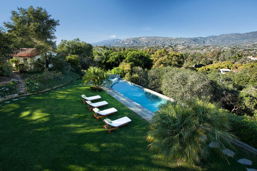695 Via Hierba Santa Barbara, CA 93110 - Photo 26 of 29 a view of a big yard with plants and large trees