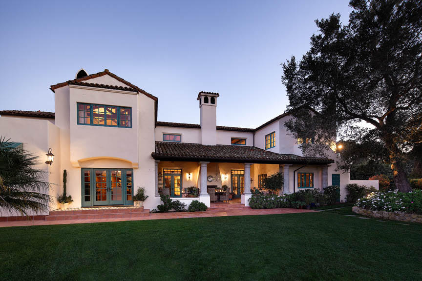 695 Via Hierba Santa Barbara, CA 93110 - Photo 27 of 29 a view of a big house with a big yard and potted plants