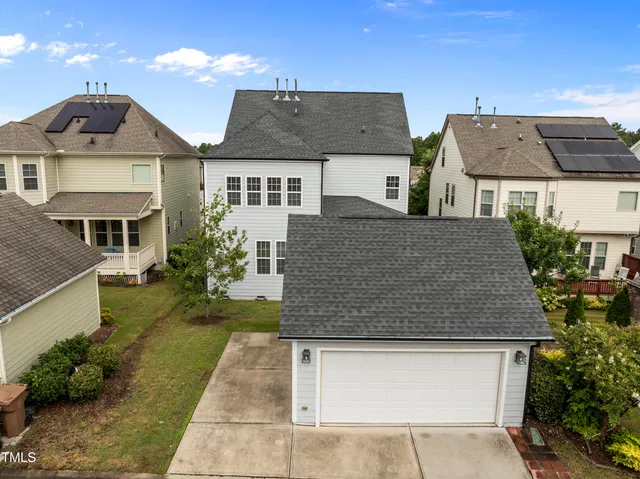 a aerial view of a house