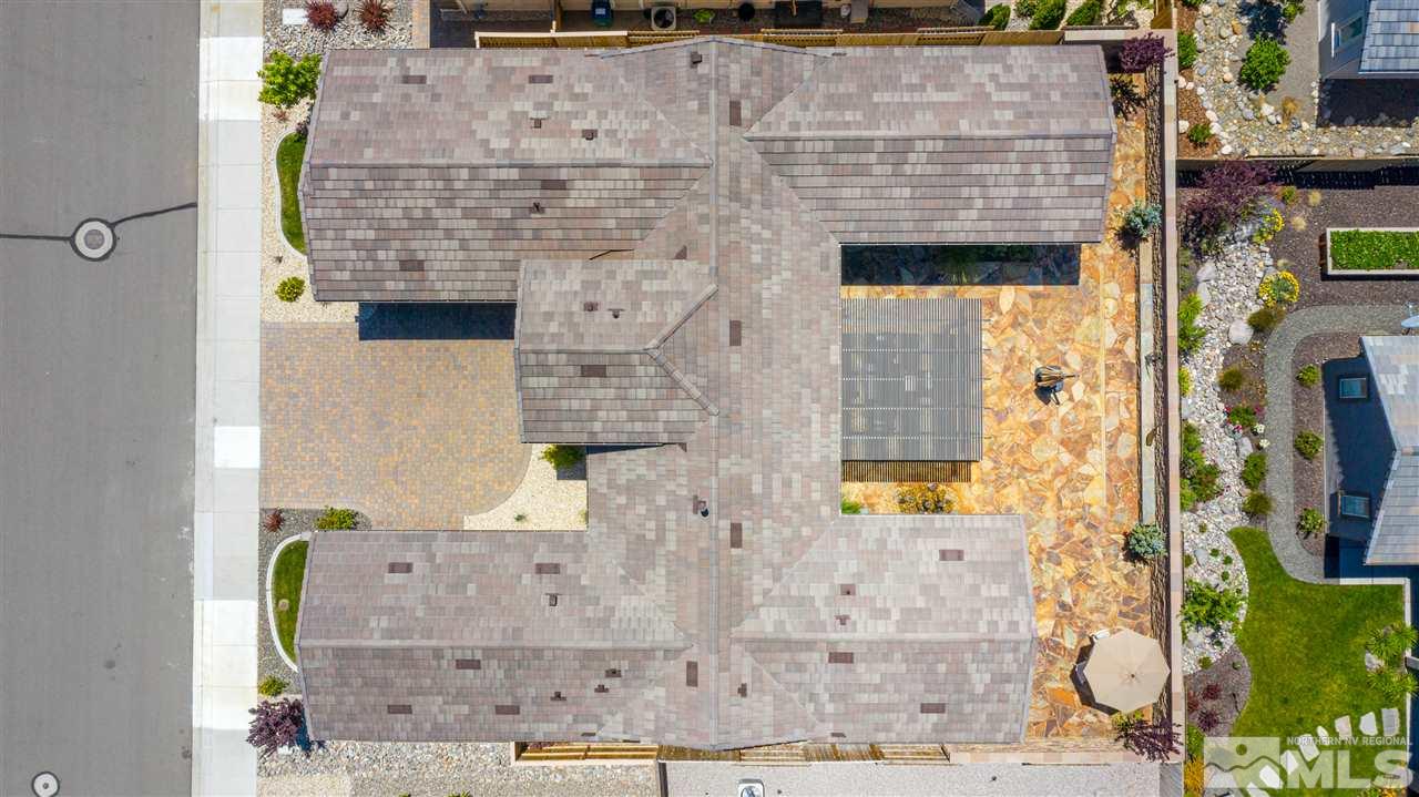 9845 Shadowless Trail Reno, NV 89521 - Photo 38 of 40 a aerial view of a brick house with large windows