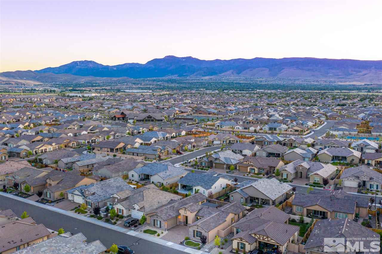 9845 Shadowless Trail Reno, NV 89521 - Photo 40 of 40 an aerial view of residential houses and a outdoor space
