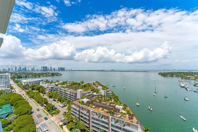 a view of city and a lake