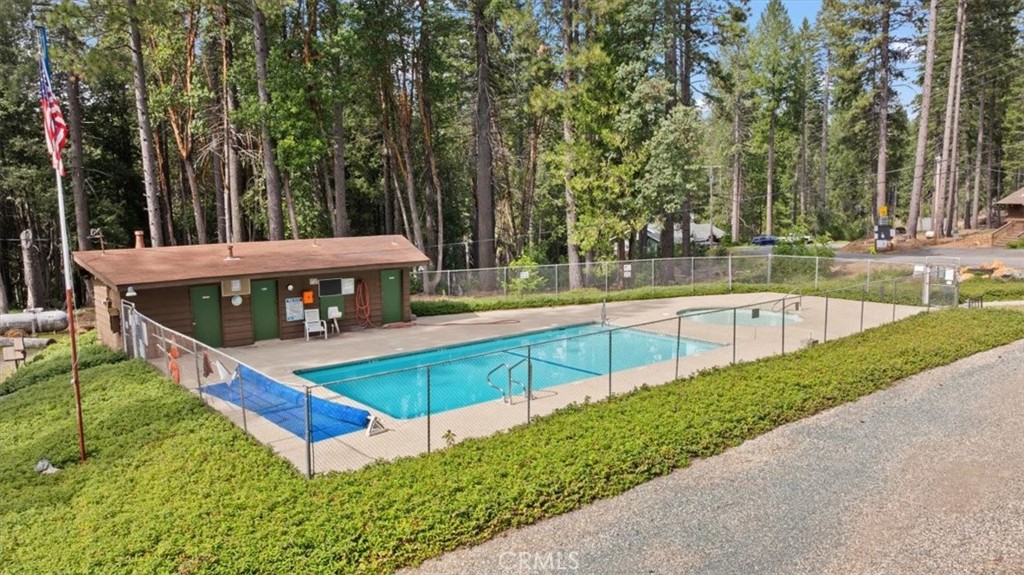 6231 Merry Way Clipper Mills, CA 95930 - Photo 8 of 60 swimming pool with outdoor seating and yard