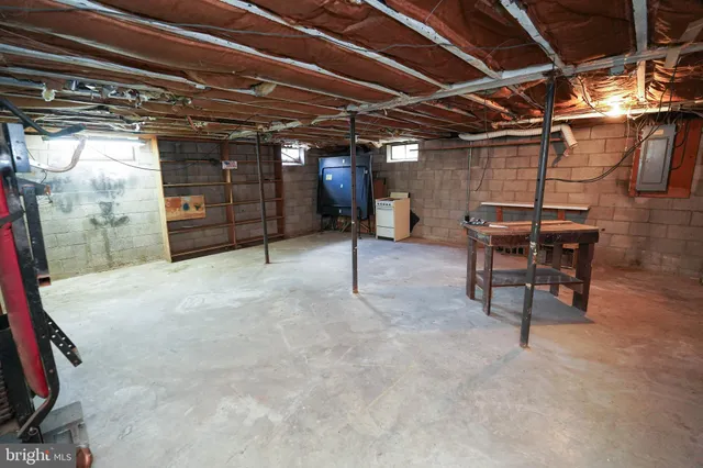 a view of storage and utility room