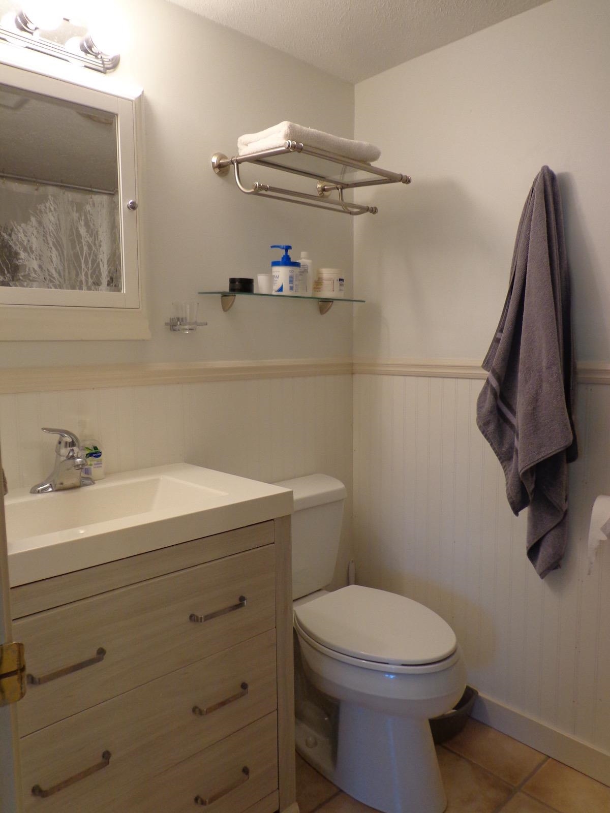 5724 Spring Brook Road Rockford, IL 61114 - Photo 16 of 37 a bathroom with a sink a toilet and vanity
