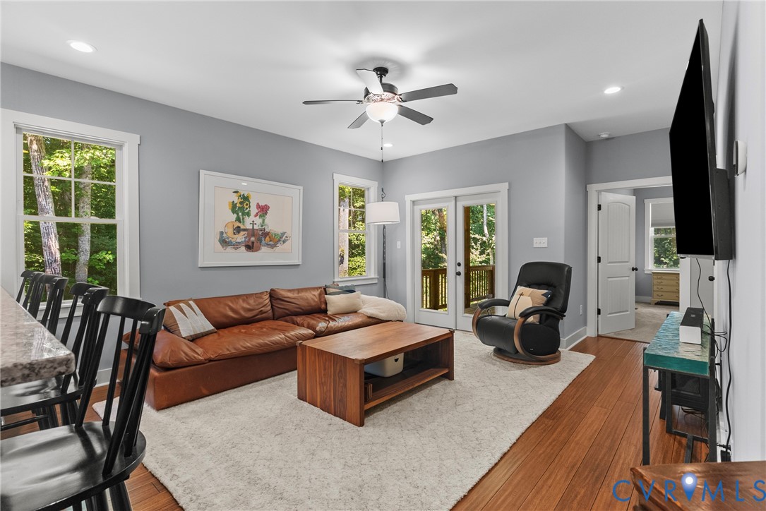 3763 Old Ridge Road Farmville, VA 23901 - Photo 13 of 44 Living area featuring french doors, healthy amount