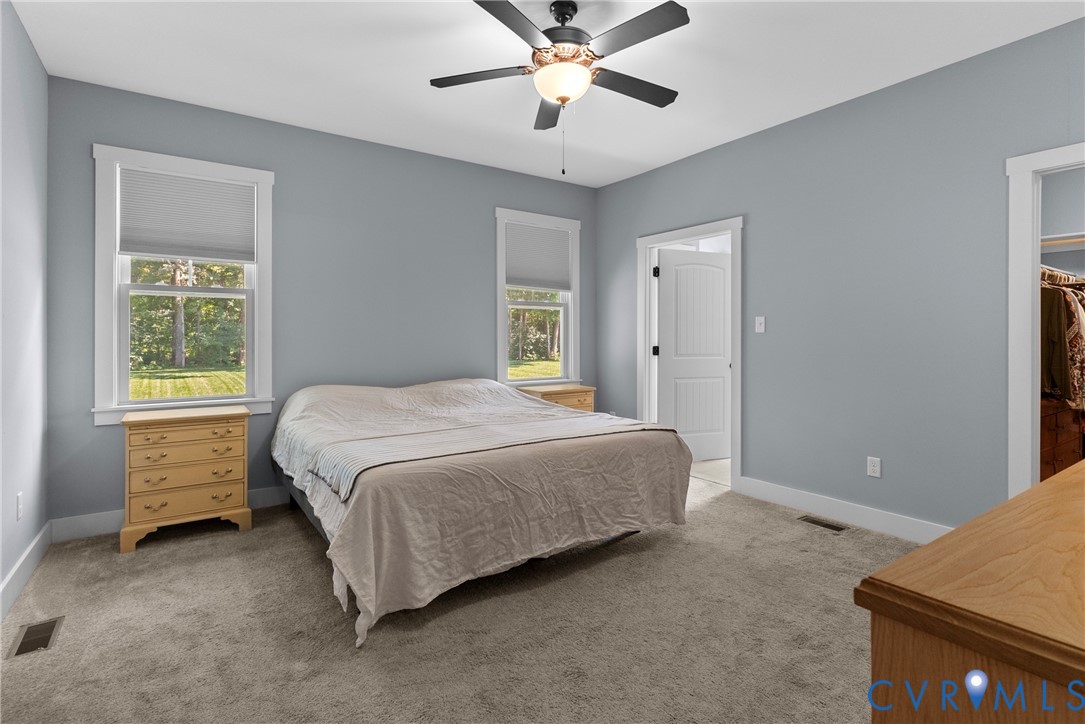 3763 Old Ridge Road Farmville, VA 23901 - Photo 15 of 44 Bedroom featuring carpet flooring, a spacious clos