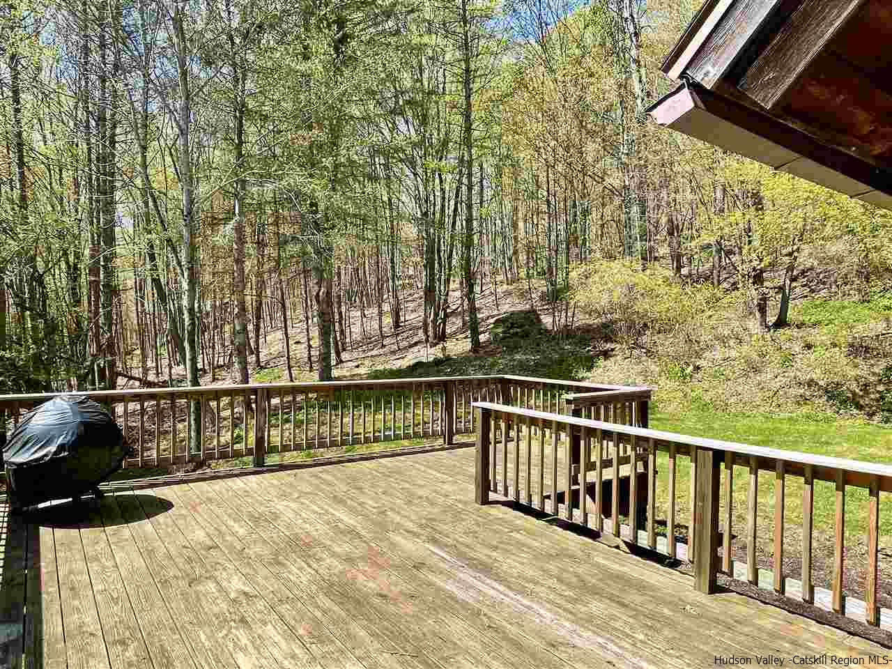 187 Deer Run Road Roxbury, NY 12421 - Photo 5 of 28 a view of balcony with wooden floor