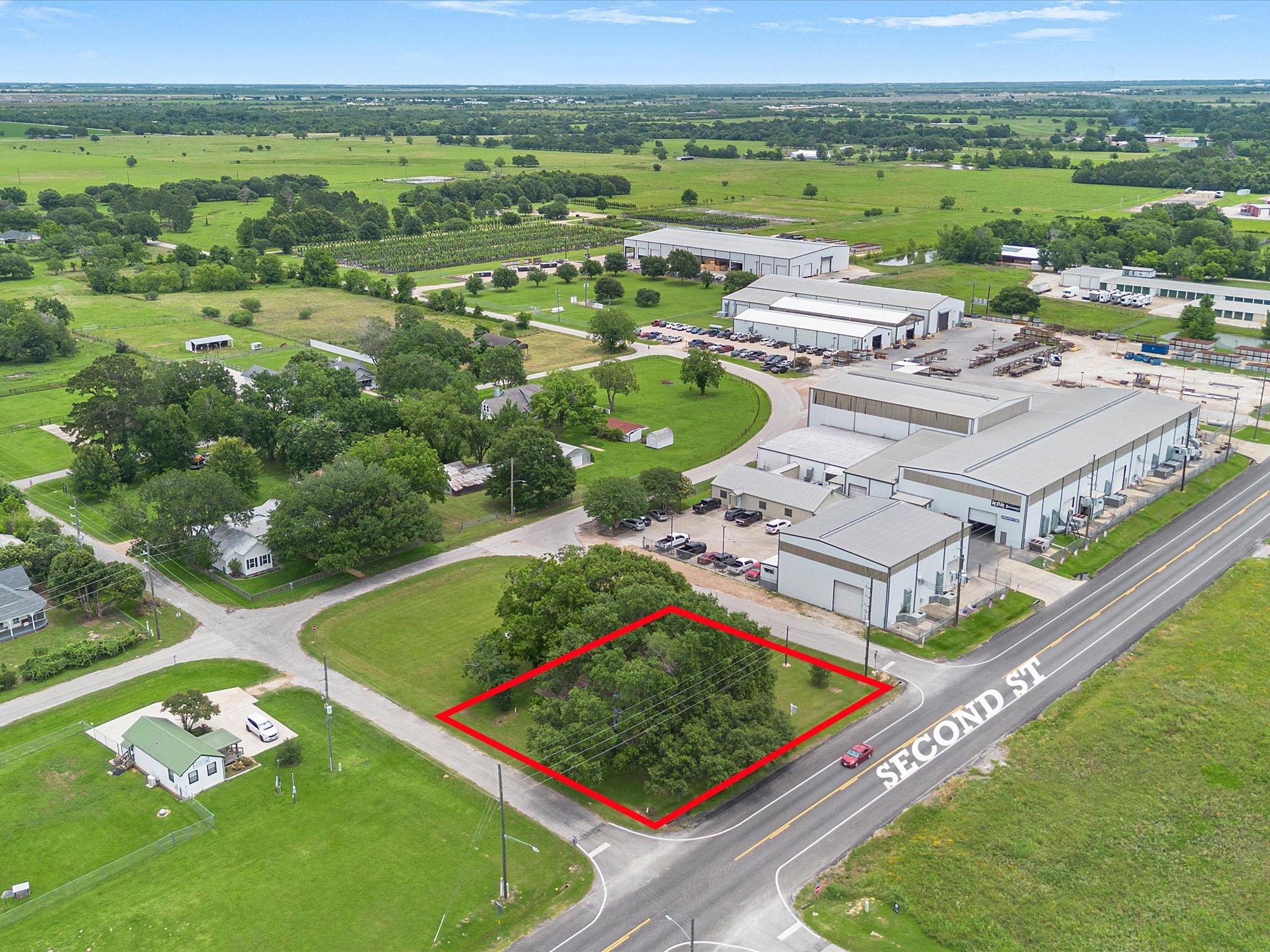 3310 2nd Street Pattison, TX 77423 - Photo 7 of 15 Aerial View Looking East to HDH Instruments building