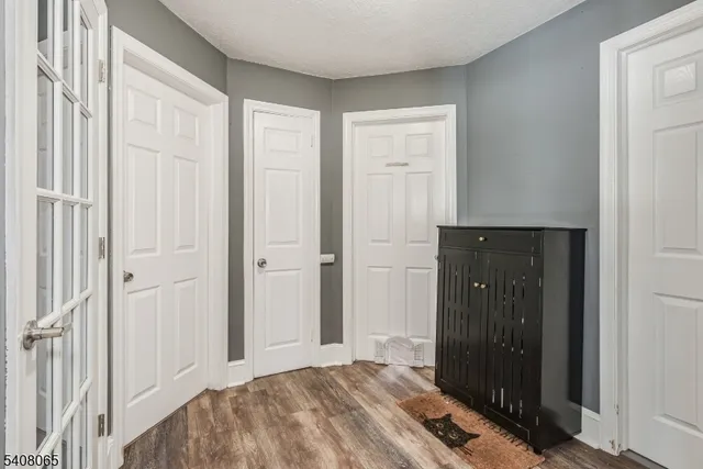 a view of a closet in a bedroom