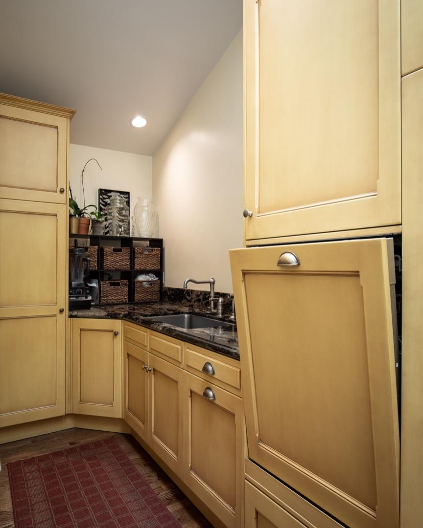 2869 Coyote Road Pebble Beach, CA 93953 - Photo 23 of 35 a kitchen with stainless steel appliances a refrigerator and a stove