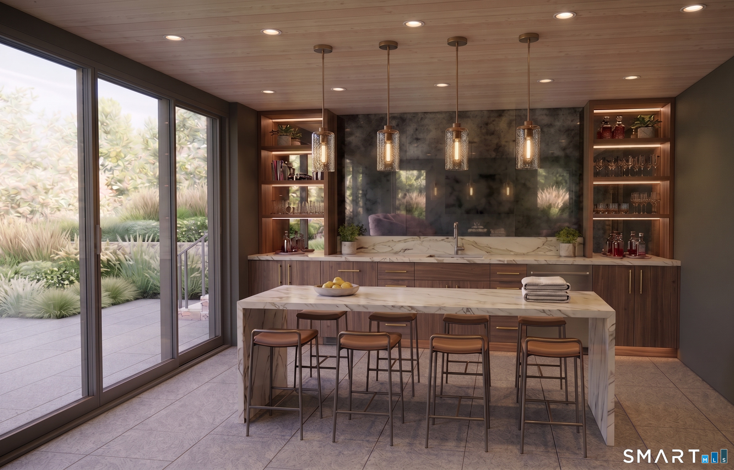 532 Round Hill Road Greenwich, CT 06831 - Photo 13 of 13 a kitchen with a table and chairs in it
