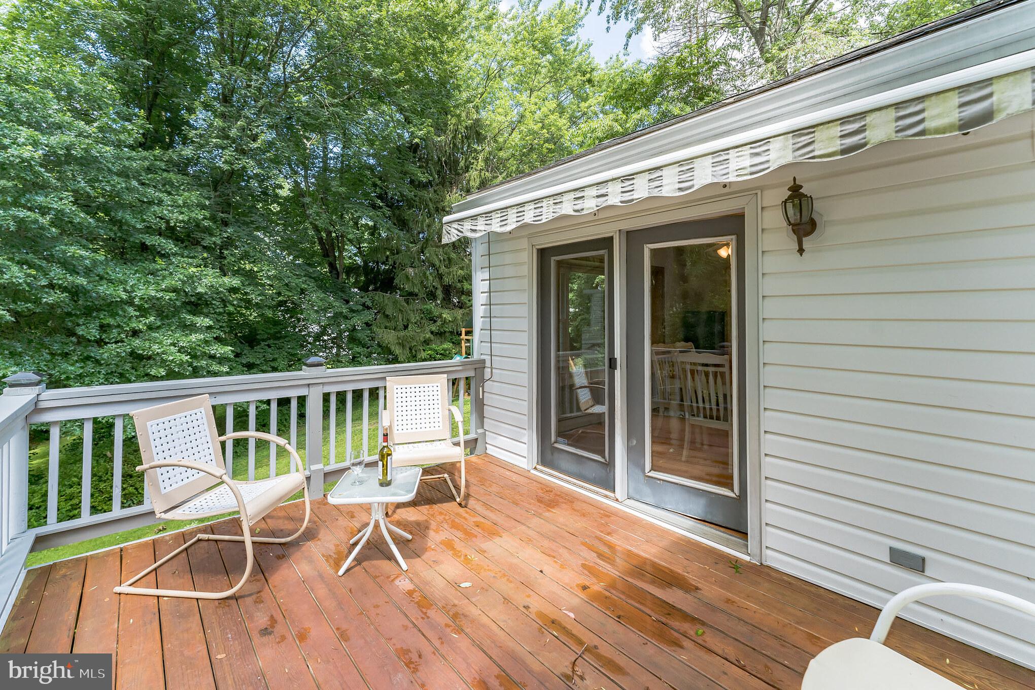 1070 Dale Road Media, PA 19063 - Photo 38 of 40 a view of balcony with a barbeque and wooden stairs