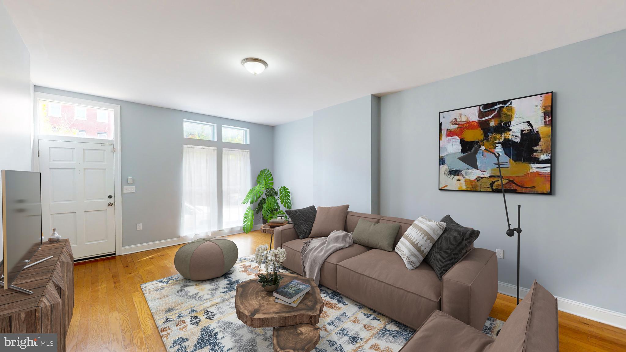 1826 North Caroline Street Baltimore, MD 21213 - Photo 3 of 59 Virtually staged living room