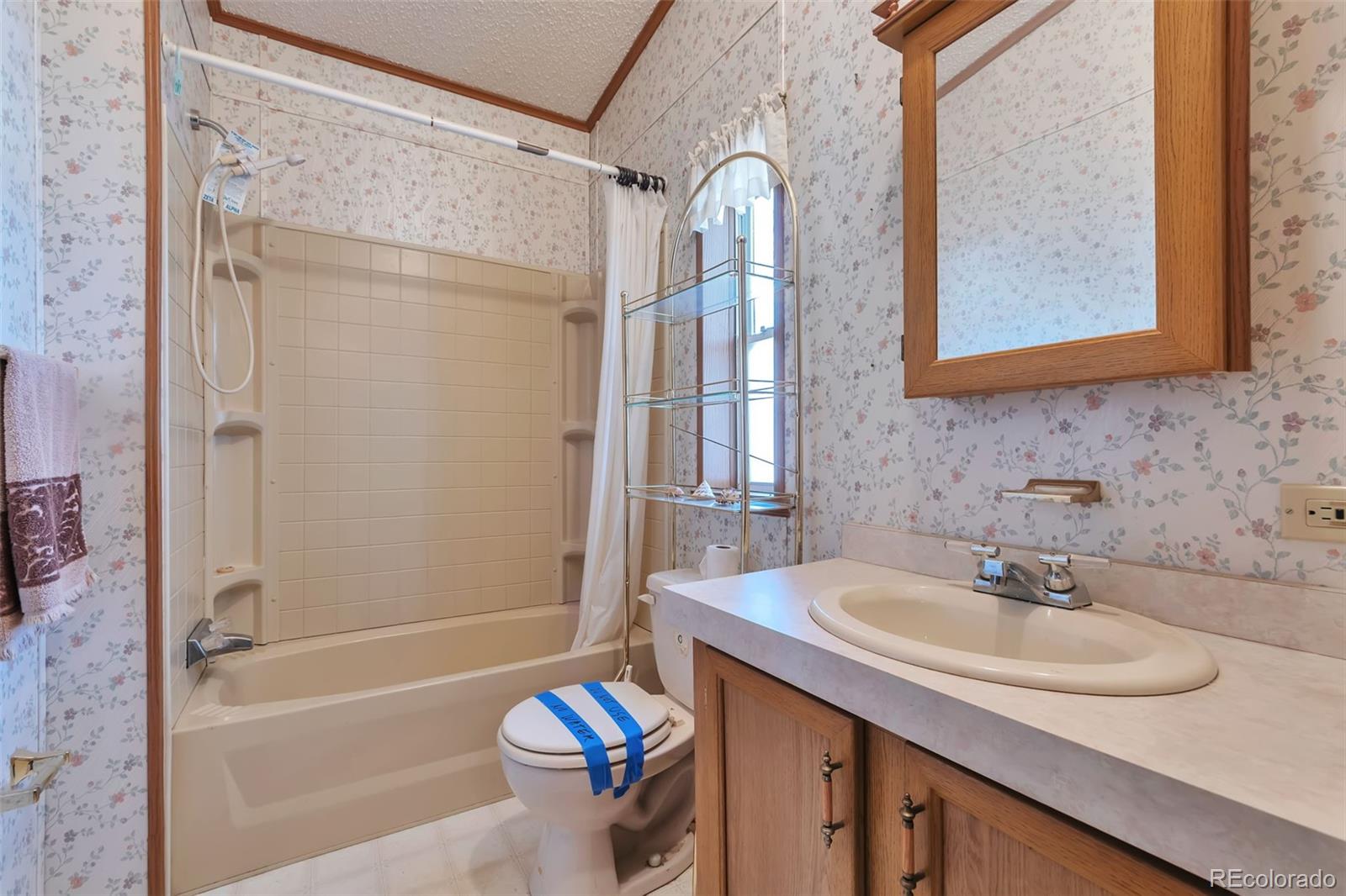 7702 Hart Street Fort Lupton, CO 80621 - Photo 17 of 25 a bathroom with a sink and a mirror
