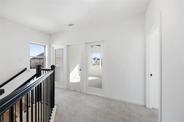 a room with a small space